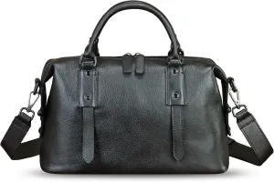 Genuine Leather Handbag for Women Top Handle Satchel Handmade Vintage Crossbody Handbags Retro Leather Purse