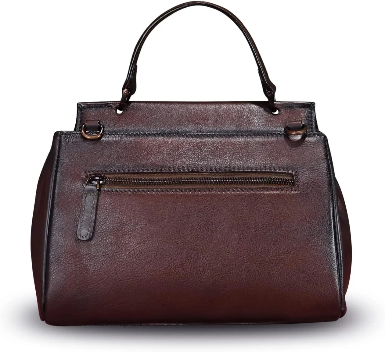 Genuine Leather Satchel for Women Crossbody Bags Handmade Vintage Top Handle Handbags Purse
