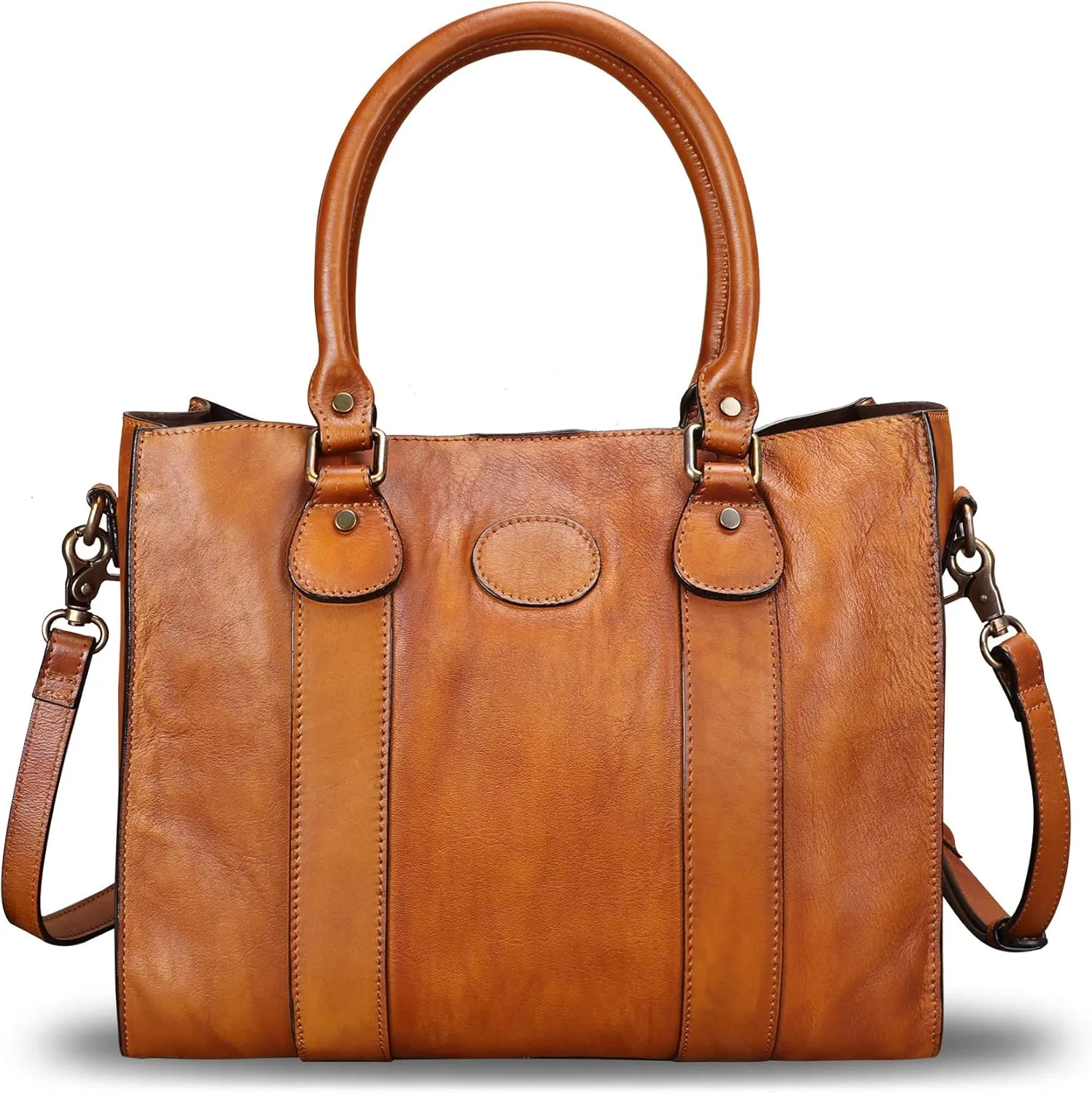 Genuine Leather Satchel Purses Handbags for Women Top Handle Shoulder Bags Lady Crossbody Tote Bag