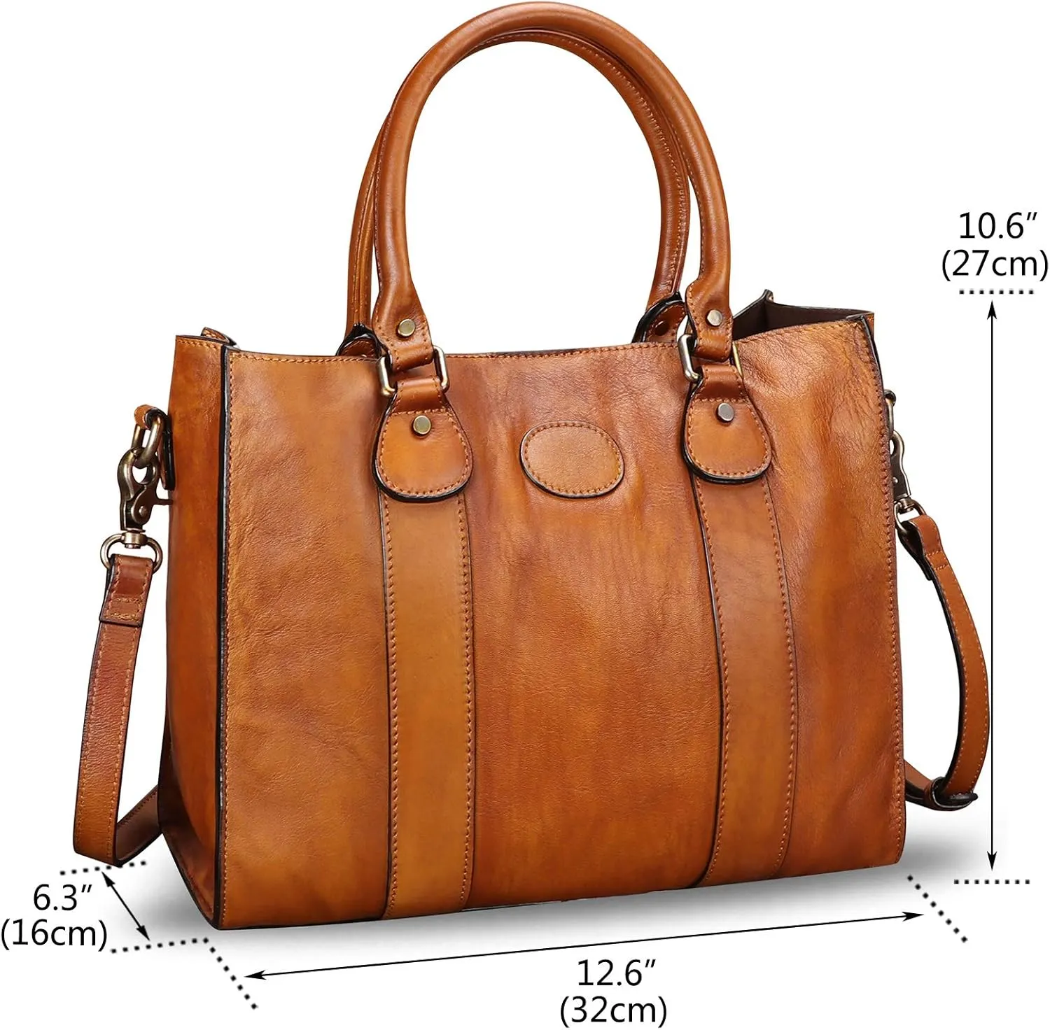 Genuine Leather Satchel Purses Handbags for Women Top Handle Shoulder Bags Lady Crossbody Tote Bag