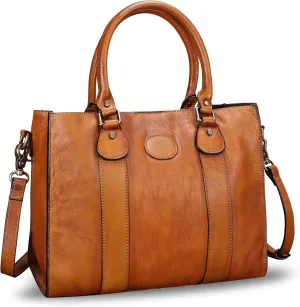 Genuine Leather Satchel Purses Handbags for Women Top Handle Shoulder Bags Lady Crossbody Tote Bag