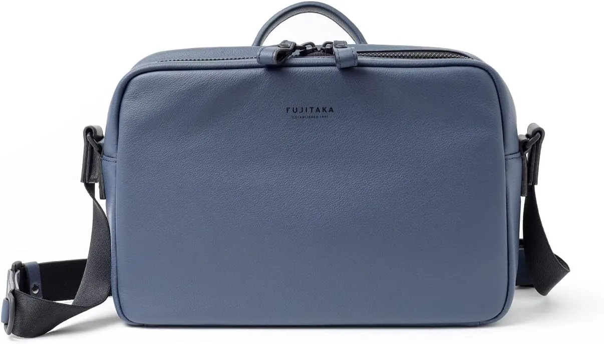 Genuine Leather Shoulder Bag B5 With Handle Locus, Made In Japan, No.672103