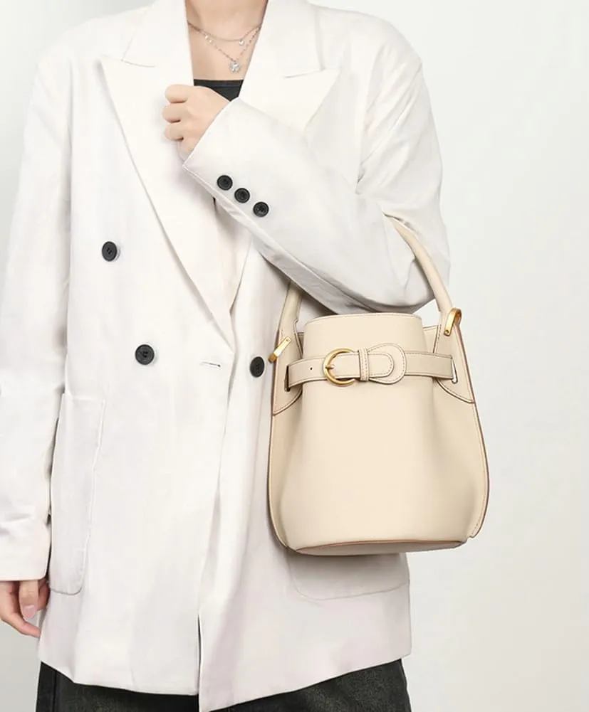 Genuine Leather Shoulder Bag for Women Crossbody Bag Tote Handbag Top-handle Bag for Work Travel