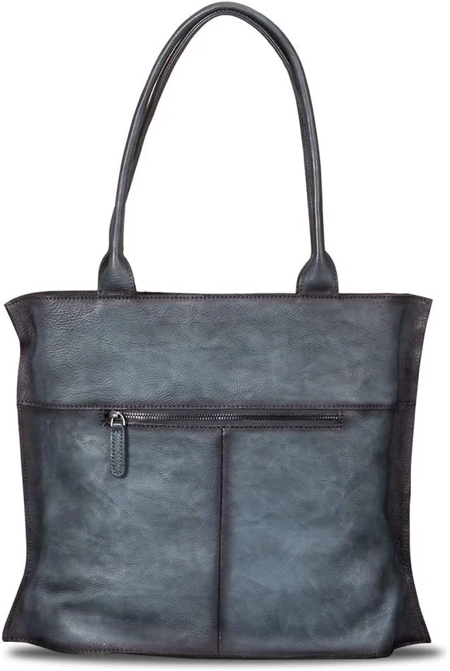 Genuine Leather Shoulder Bag Tote Bag for Women Vintage Real Leather Purses and Handbags Top Handle Satchel Bag