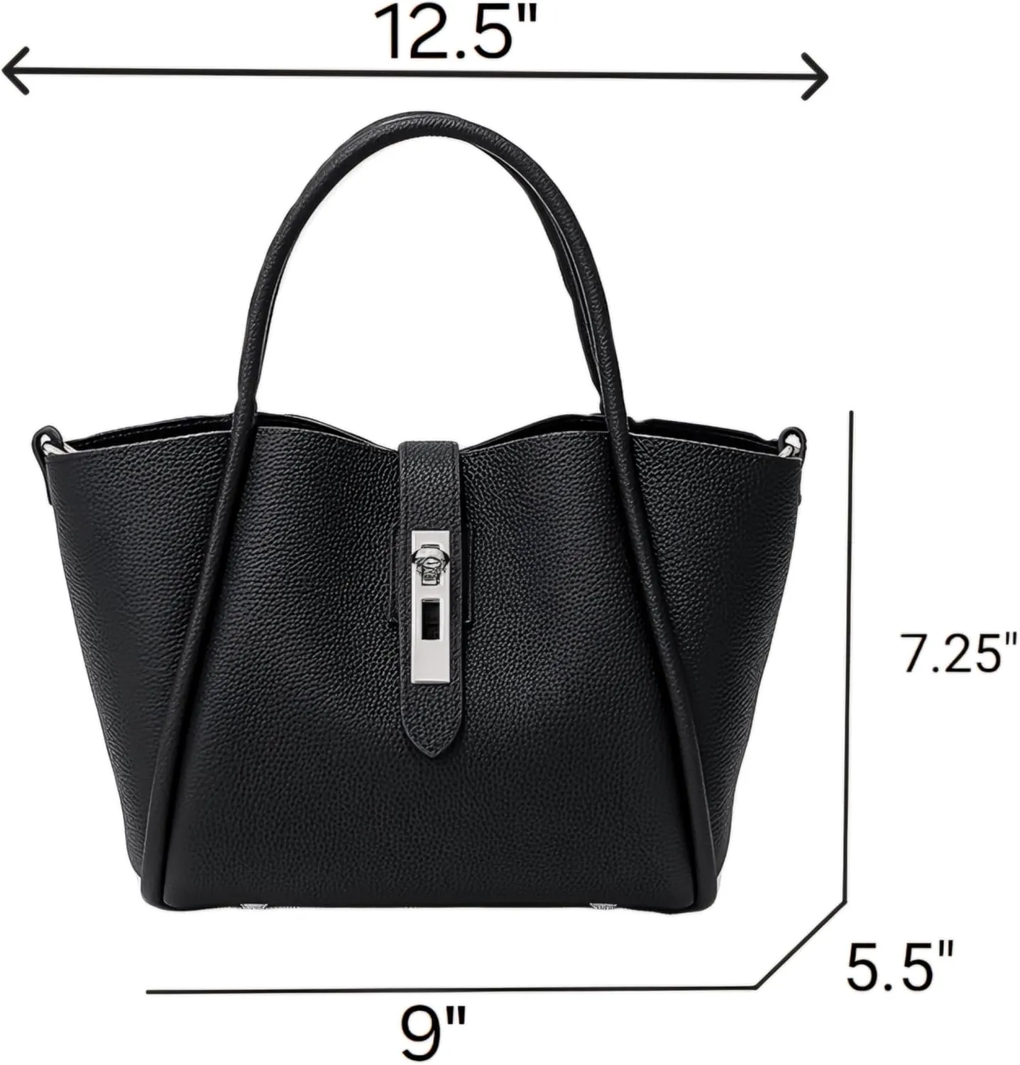 Genuine Leather Shoulder Bags Fashion Top-Handle Satchel Tote Handbags Crossbody Purse for Ladies