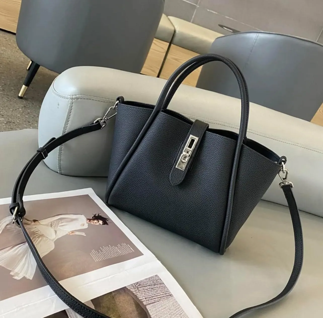 Genuine Leather Shoulder Bags Fashion Top-Handle Satchel Tote Handbags Crossbody Purse for Ladies