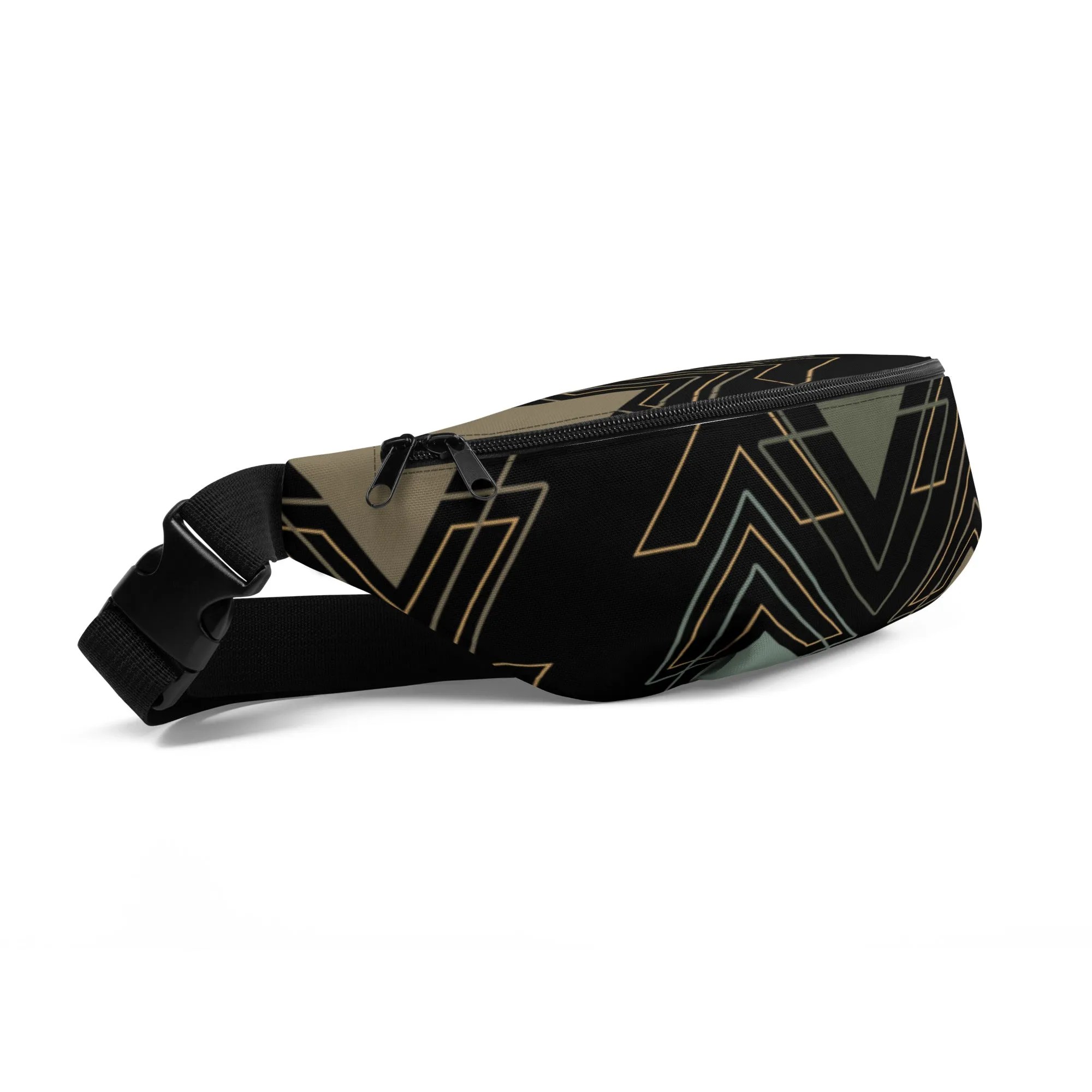 Geometric Print - Fanny Pack Crossbody Bag
