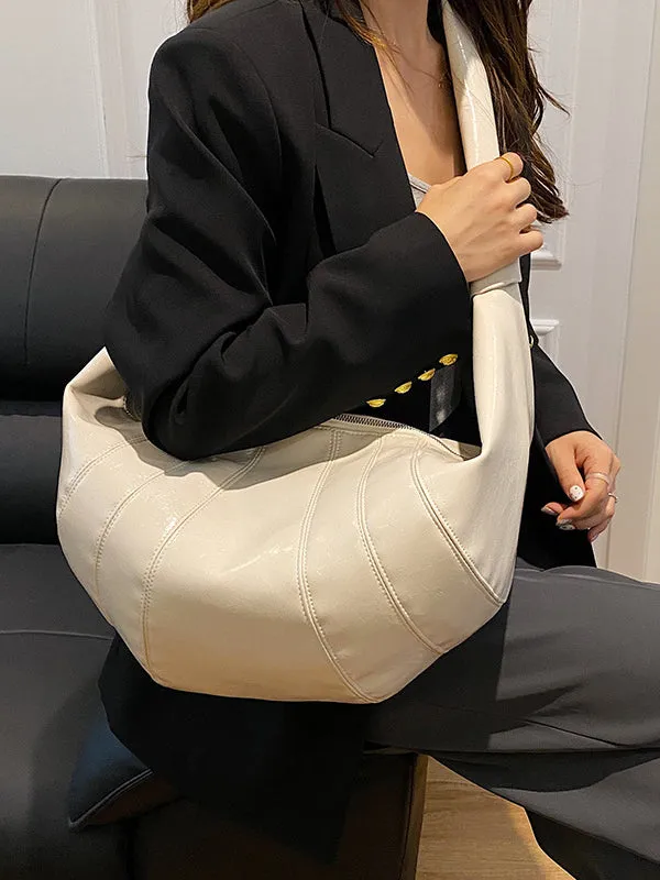 Geometric Split-Joint Zipper Crossbody Bags Bags
