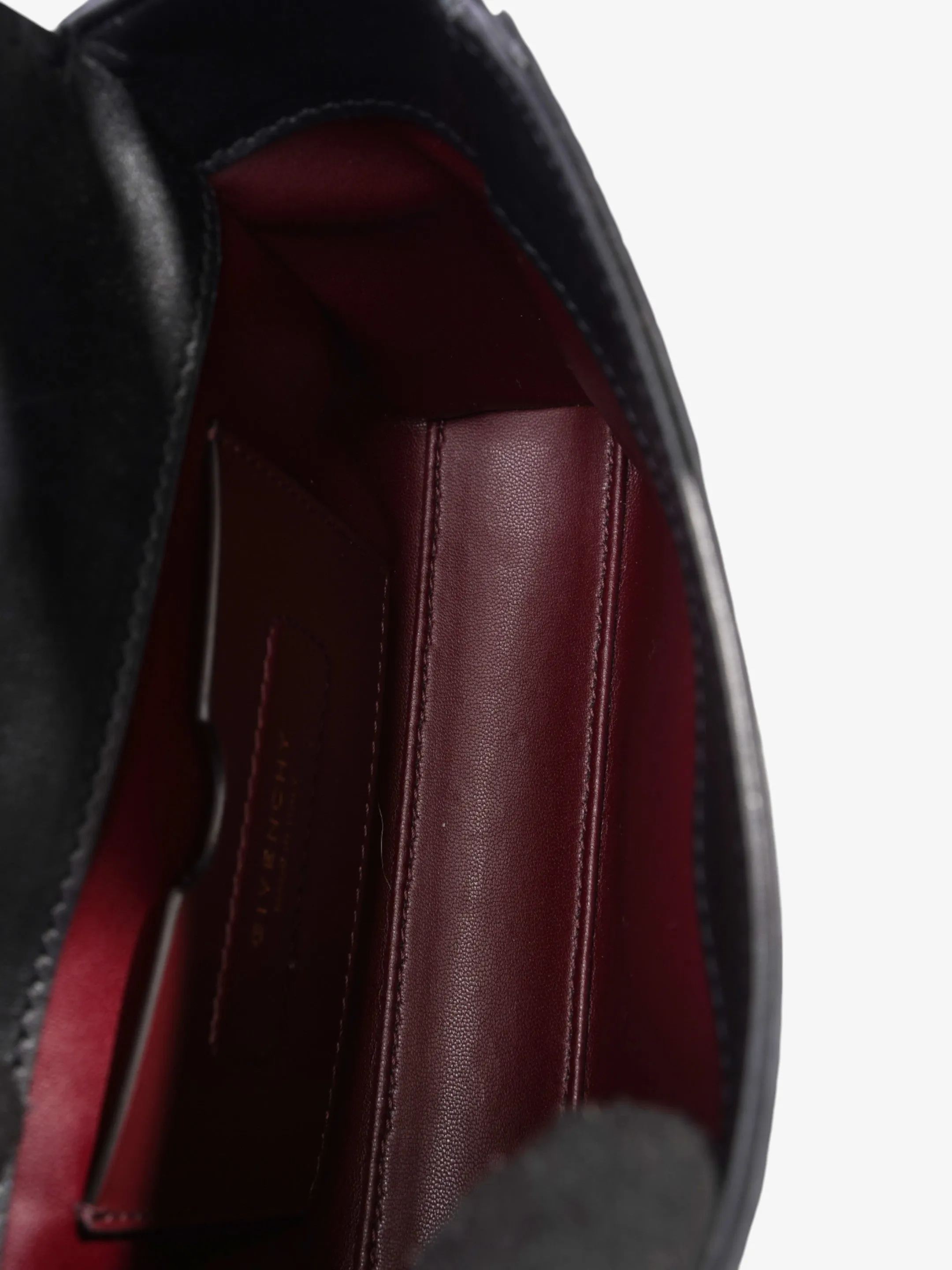 Givenchy Eden Top Handle Black Embossed Leather Mini