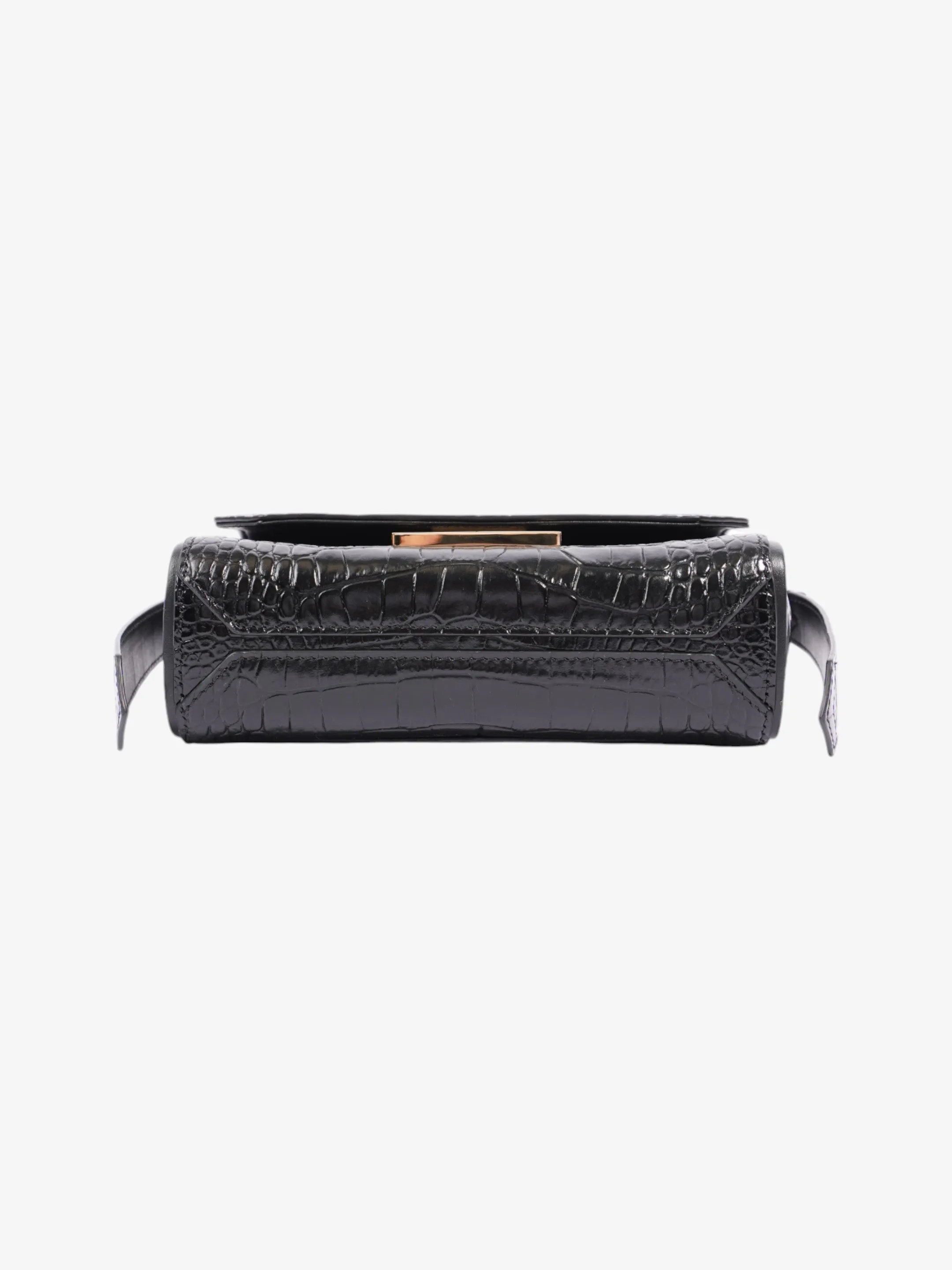 Givenchy Eden Top Handle Black Embossed Leather Mini