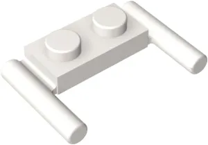 Gobricks GDS-737 MINI Handle - 1x2 Handle on Both Sides Compatible with 3839 All Major Brick Brands Toys,Building Blocks,Technical Parts,Assembles DIY (600 PCS,1 White(090))