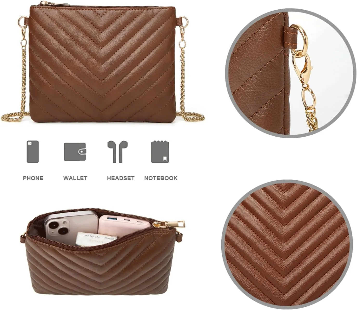 GOIACII Leather Tote Bag for Women - Shoulder Bag with Top Handle