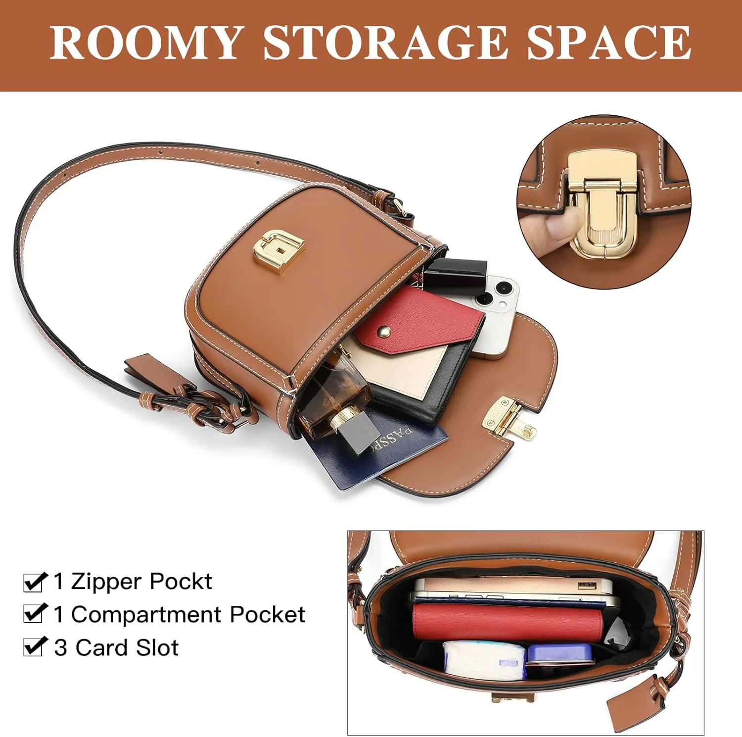 GOIACII Shoulder Bags for Women Small Crossbody Bag Purse, Ladies Cute Clutch Purse Crossbody Handbag