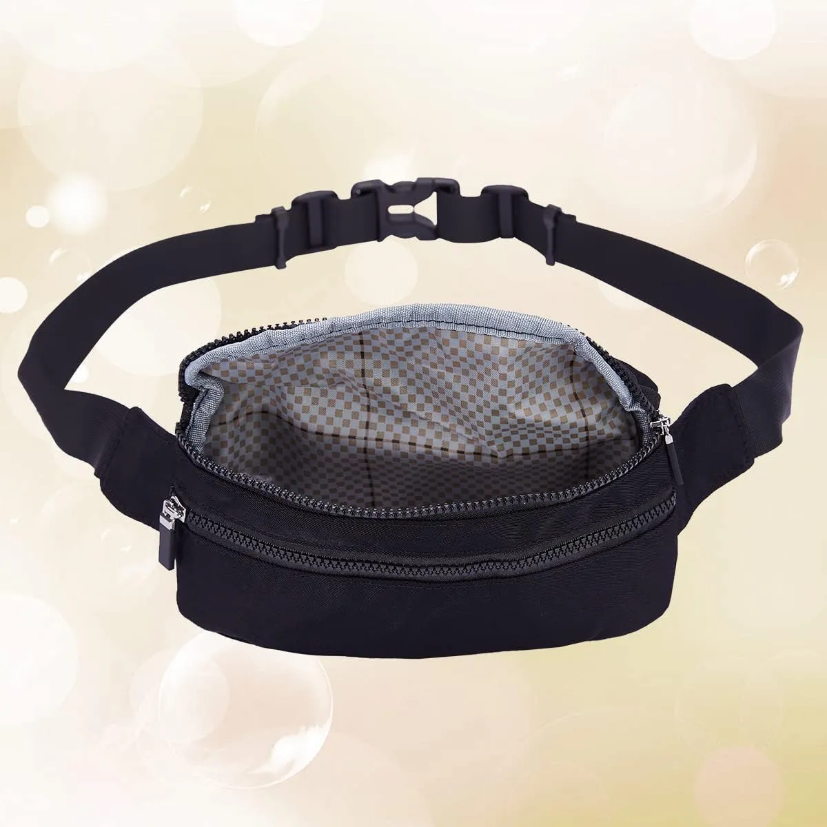 Goothdurs Fanny Pack for Women Men Fashion Waist Bag Waterproof Hip Bum Bag with Adjustable Belt for Running Travel Hiking Cycling Money