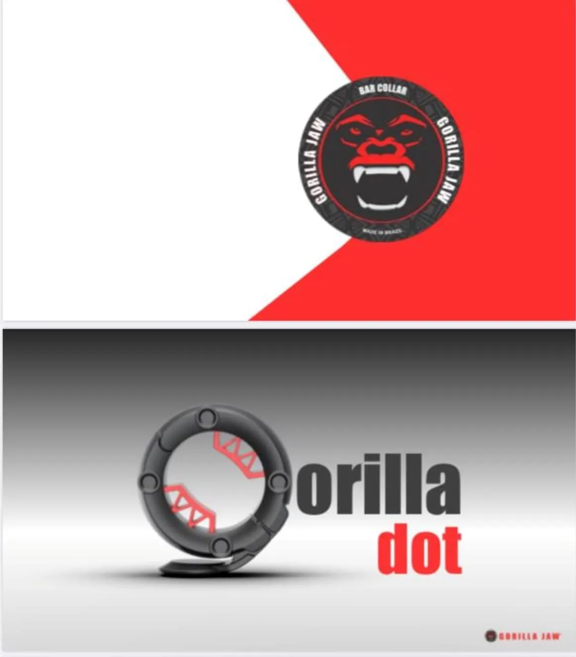 GorillaJaw™ DOT1 Barbell Clamps 1 inch (25mm) Quick Release Pair of Locking 1" (25mm) Weight Bar Plates Locks Barbell Clips for Workout Weightlifting Barbell Clamp w/Nylon Locks (Black)