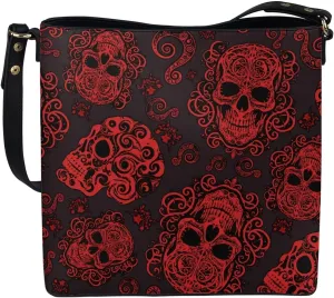 Gothic Style Bucket Bags Purses for Women with Adjustable Strap, PU Leather Tote Handbags Large Top Handle Satchel