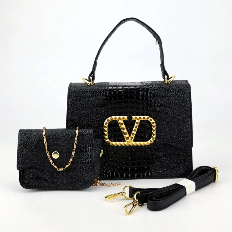 Gradient VLogo Top Handle Bags with Mini SIde Bag  #V-110120 #22