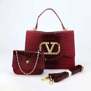 Gradient VLogo Top Handle Bags with Mini SIde Bag  #V-110120 #22