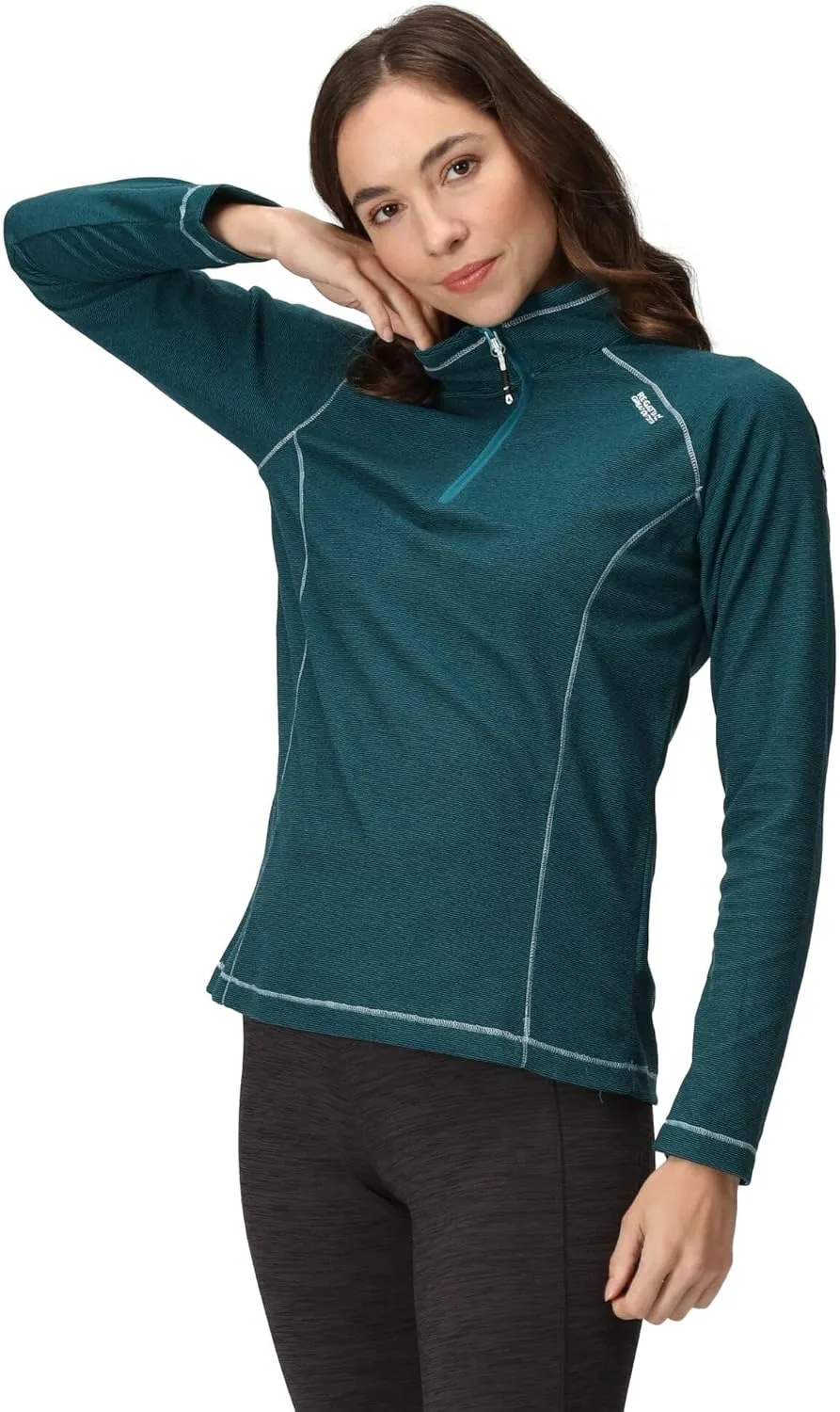 Great Outdoors Womens/Ladies Montes Half Zip Fleece Top (4 US) (Gulfstream)