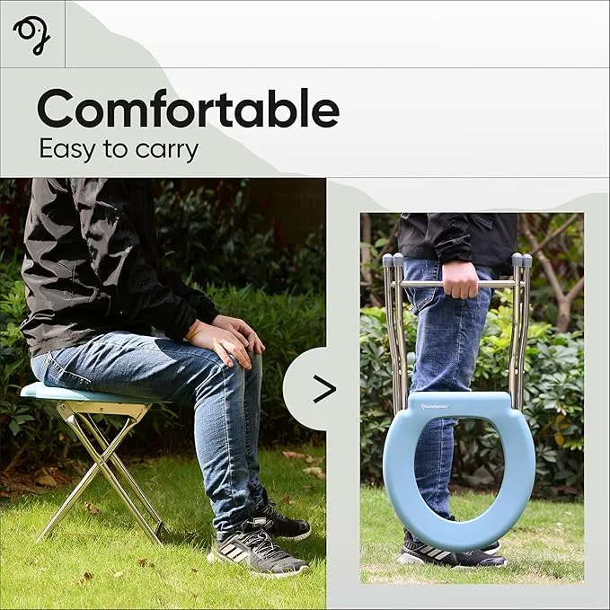 GREEN ELEPHANT Portable Toilet - Camping Toilet, Portable Toilet for Adults, Portable Potty, Composting Toilet, Porta Potty, Camp Toilet, Camping Toilets Portable, Quick Setup, Outdoor & Home Use
