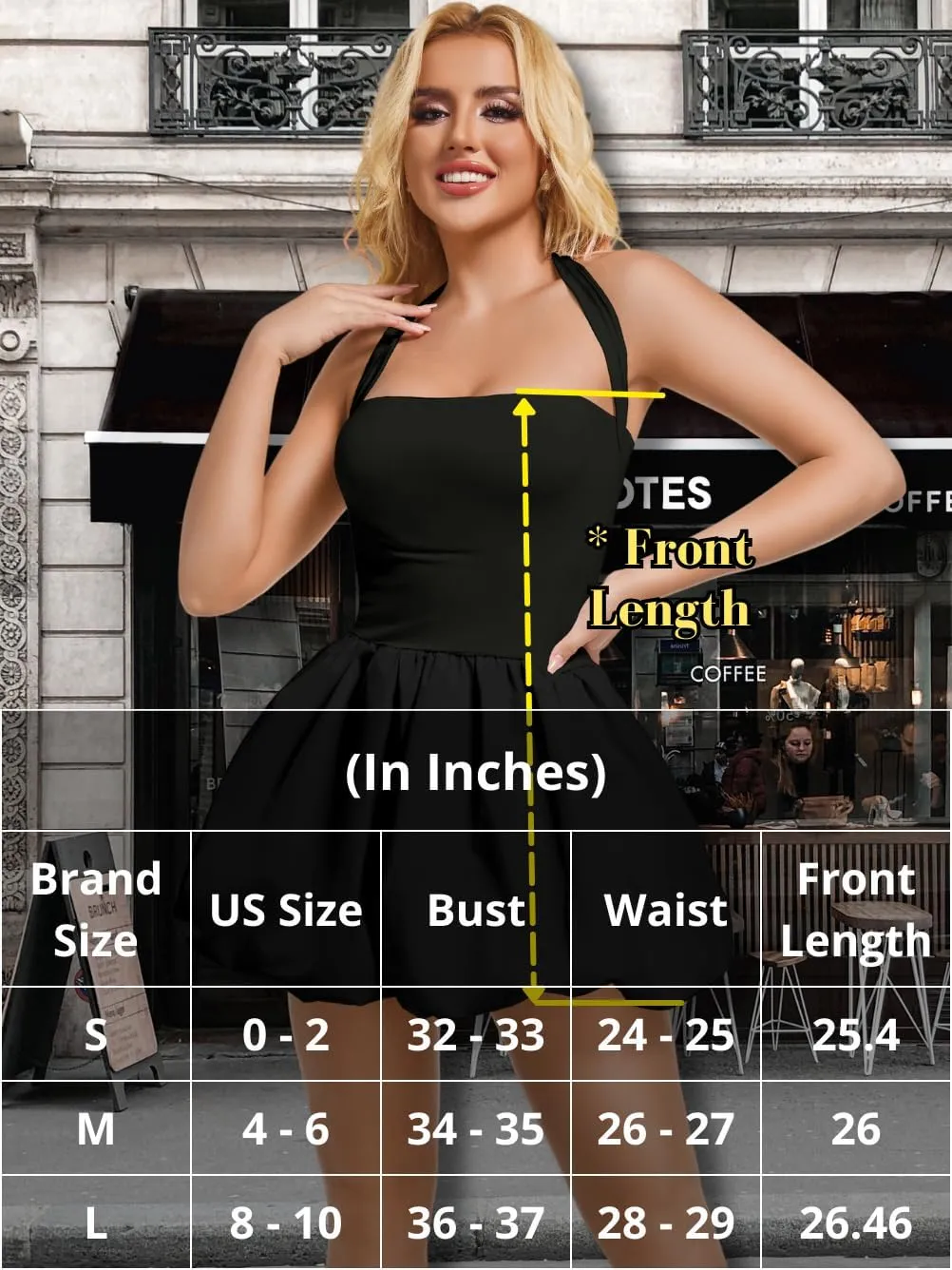 Halter Mini Bubble Dress, Date Night Birthday Homecoming, Coquette Short Corset for Women, Sexy Cute Going Out
