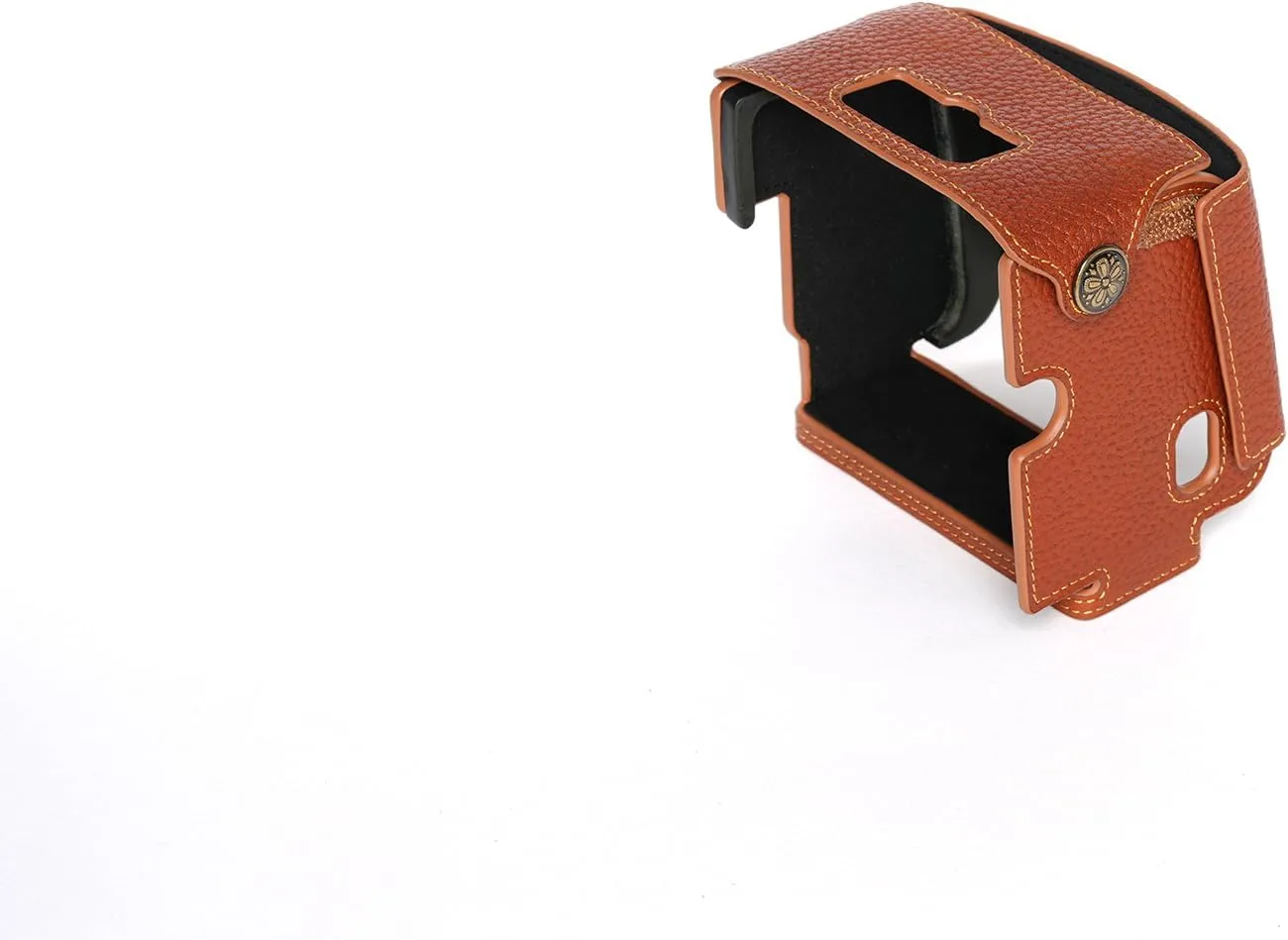 Handmade Genuine Real Leather Camera Case Bag Cover for Hasselblad 907X CFV 100C CFV II 50C Handle Version Rufous Color