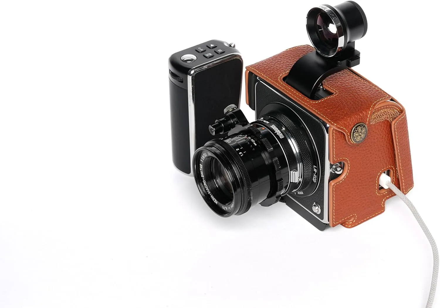 Handmade Genuine Real Leather Camera Case Bag Cover for Hasselblad 907X CFV 100C CFV II 50C Handle Version Rufous Color