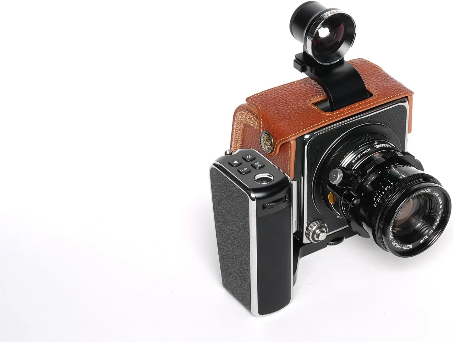 Handmade Genuine Real Leather Camera Case Bag Cover for Hasselblad 907X CFV 100C CFV II 50C Handle Version Rufous Color