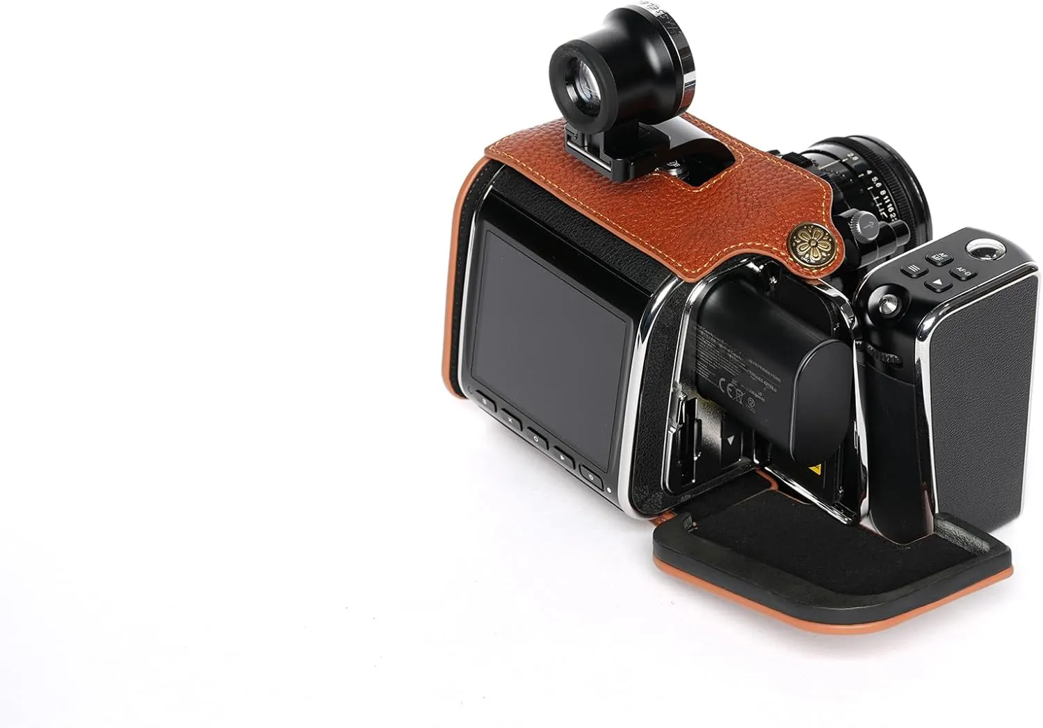 Handmade Genuine Real Leather Camera Case Bag Cover for Hasselblad 907X CFV 100C CFV II 50C Handle Version Rufous Color