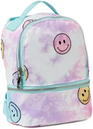 Hands Free Mini Backpack Tie Dye Smiley Print 4749