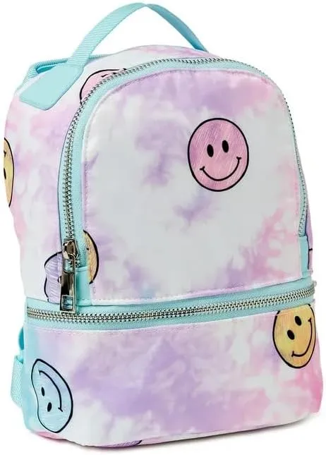 Hands Free Mini Backpack Tie Dye Smiley Print 4749