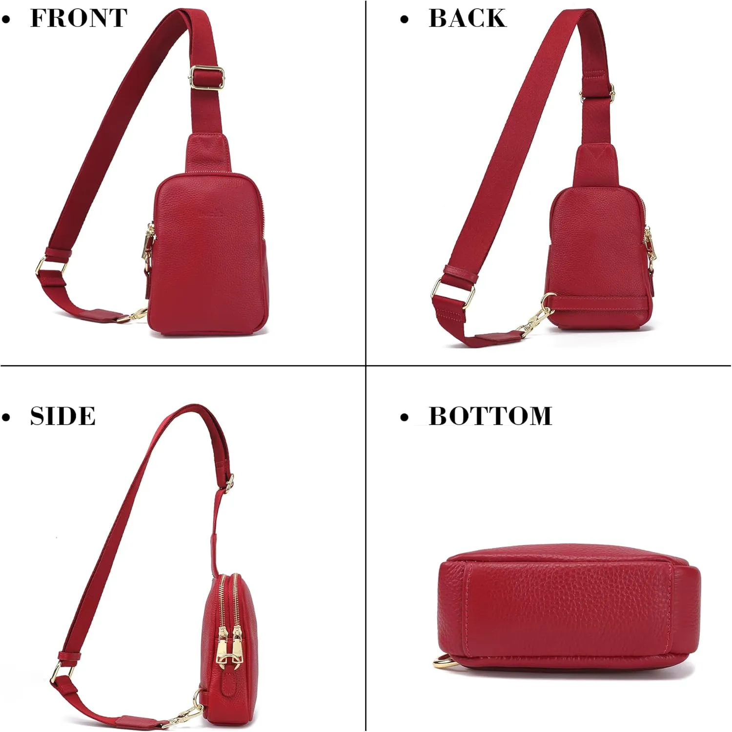 Haytijoe Small Crossbody Sling Bag for Women Travel Purses Anti Theft Cross Body Bag for Woman Fanny Packs