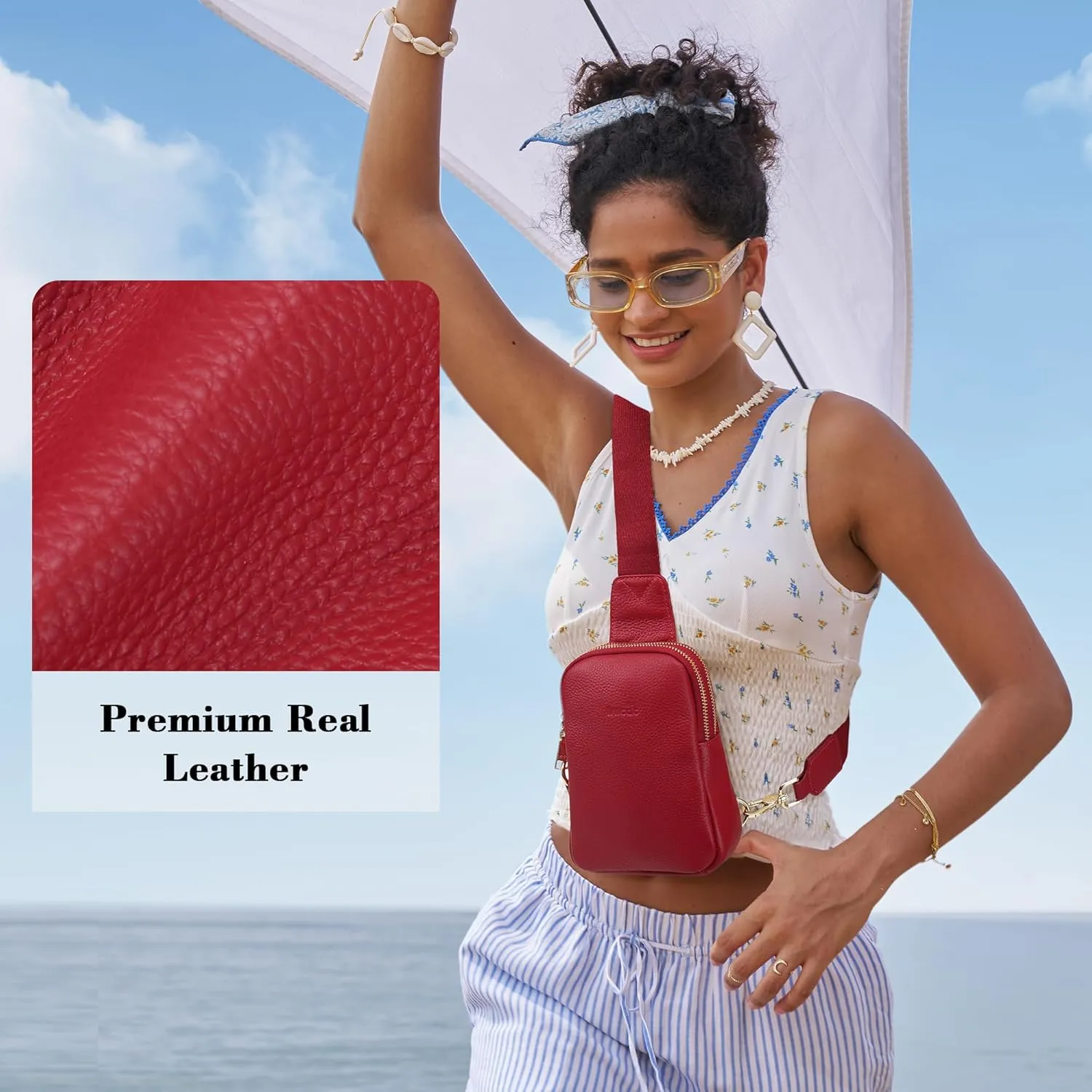Haytijoe Small Crossbody Sling Bag for Women Travel Purses Anti Theft Cross Body Bag for Woman Fanny Packs