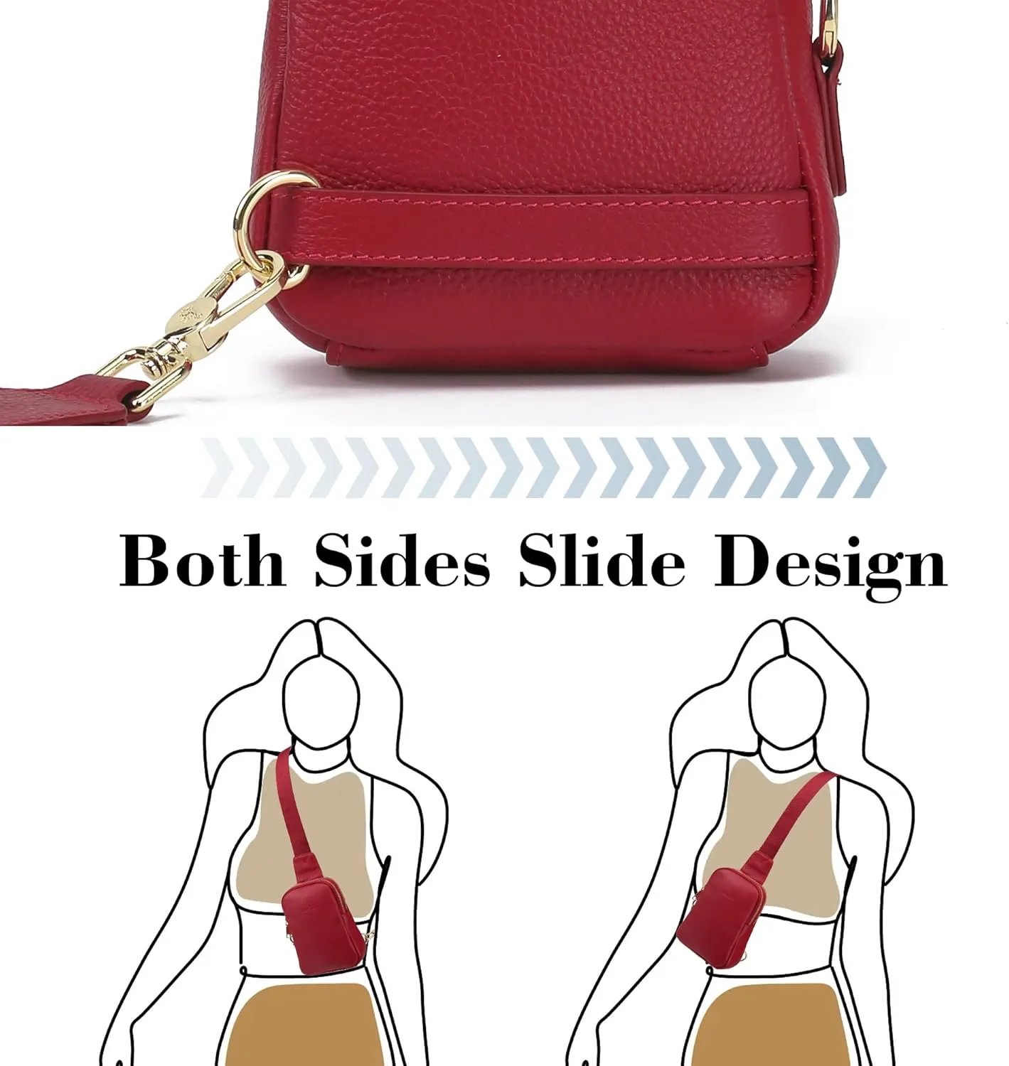 Haytijoe Small Crossbody Sling Bag for Women Travel Purses Anti Theft Cross Body Bag for Woman Fanny Packs