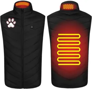 Heated Jacket For Women And Men Print Coat With 2 Heating Zones Controlled Temperature Thickened Unisex Heated Vests