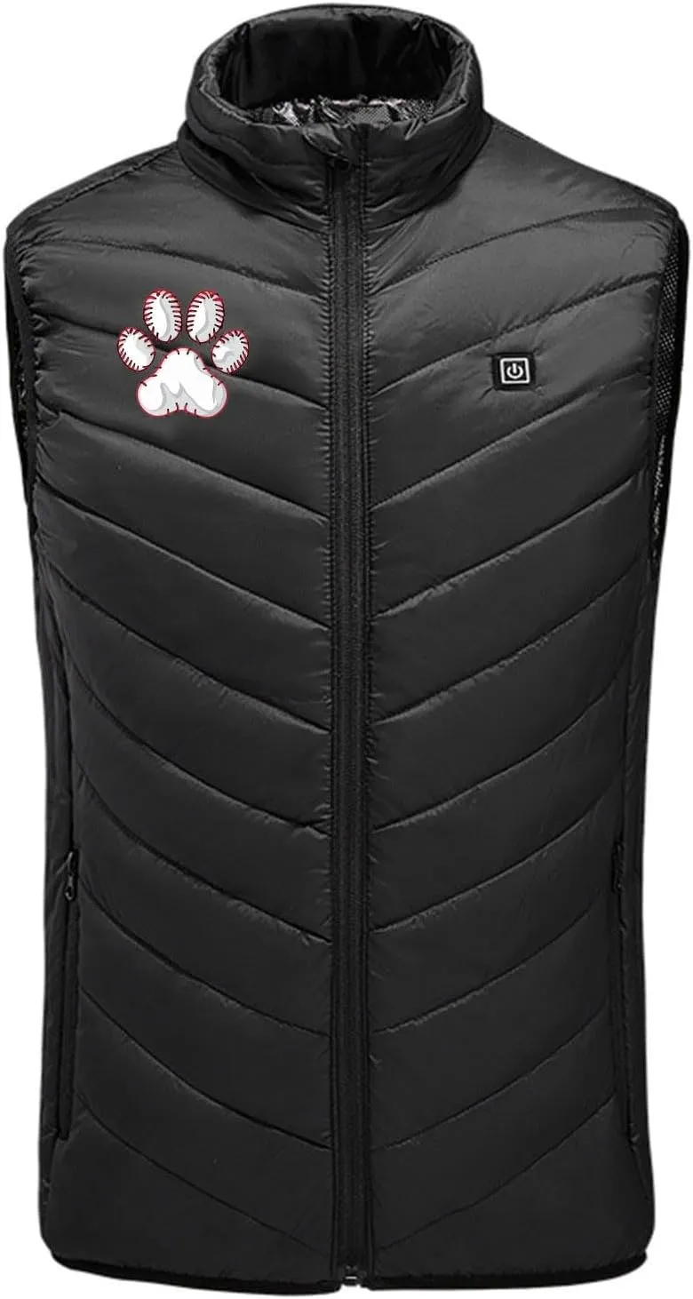 Heated Jacket For Women And Men Print Coat With 2 Heating Zones Controlled Temperature Thickened Unisex Heated Vests