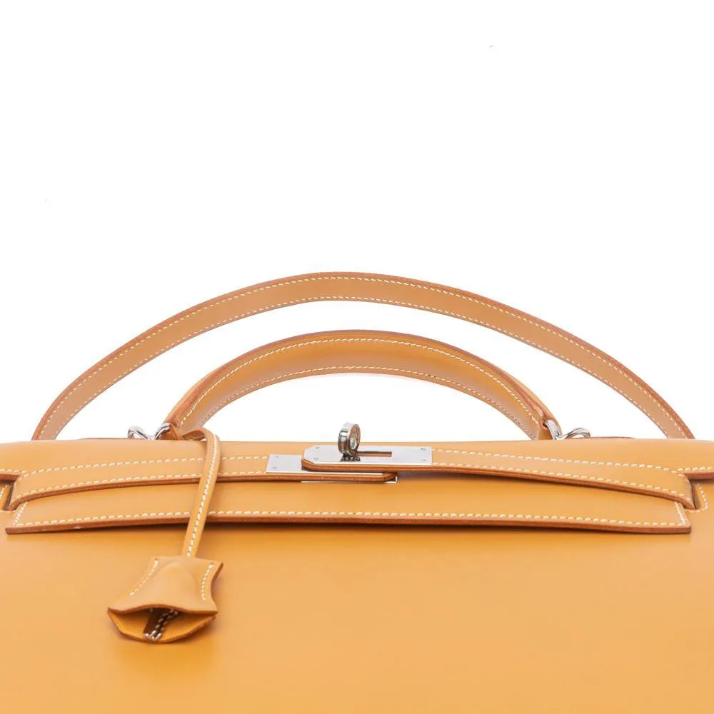 Hermes Natural Chamonix Leather Kelly Sellier 32 Bag