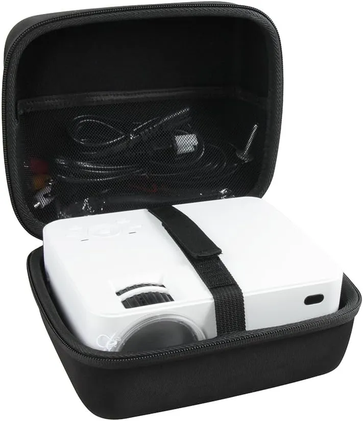 Hermitshell Hard Travel Case for TOP VISION T21 4000L / H o m p o w T20 5500L / DBPOWER L12 3000L， RD820 3500 Lux，PJ0711 2800Lux Mini Projector