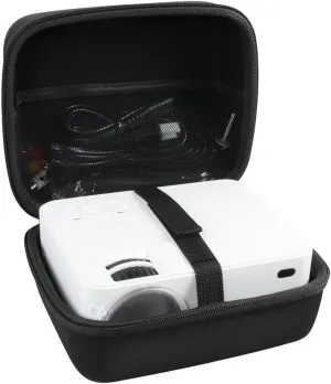 Hermitshell Hard Travel Case for TOP VISION T21 4000L / H o m p o w T20 5500L / DBPOWER L12 3000L， RD820 3500 Lux，PJ0711 2800Lux Mini Projector