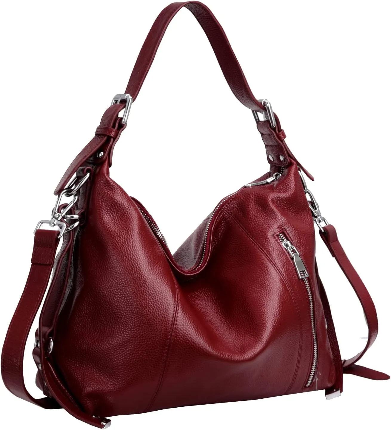 HESHE Soft Genuine Leather Purses and Handbags for Women Tote Shoulder Bag Satchel Purse Top Handle Bags Hobo Crossbody Purse