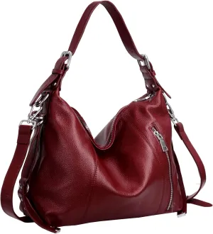 HESHE Soft Genuine Leather Purses and Handbags for Women Tote Shoulder Bag Satchel Purse Top Handle Bags Hobo Crossbody Purse