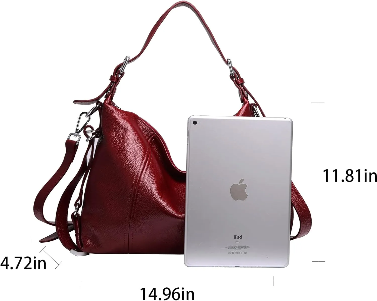HESHE Soft Genuine Leather Purses and Handbags for Women Tote Shoulder Bag Satchel Purse Top Handle Bags Hobo Crossbody Purse