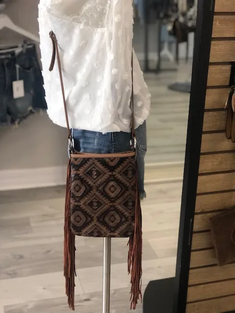 Hide Junkie Aztec Rust Brown Tote