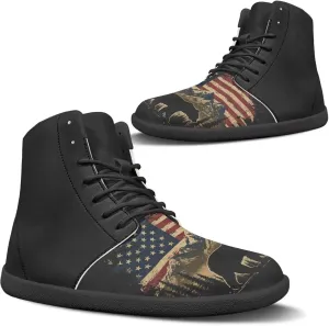 High Top Sneakers for Women Canvas Shoes Comfortable Flat Sneakers Casual Lace Up High Top PU Leather