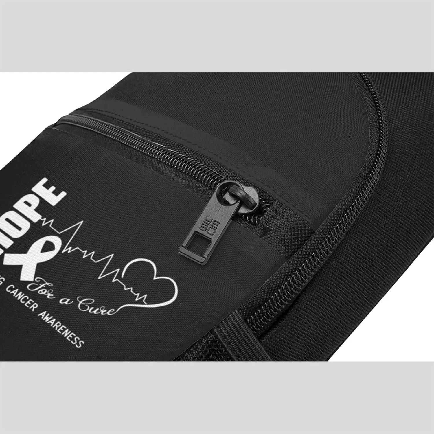 Hope for A Cure Lung Cancer Awareness Chest Pack Leisure Shoulder Crossbody Chest Bag