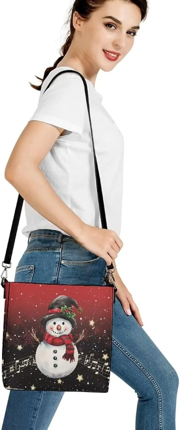 HUGS IDEA Boho Bags for Women Leather Handbag Shoulder Bucket Crossbody Purse