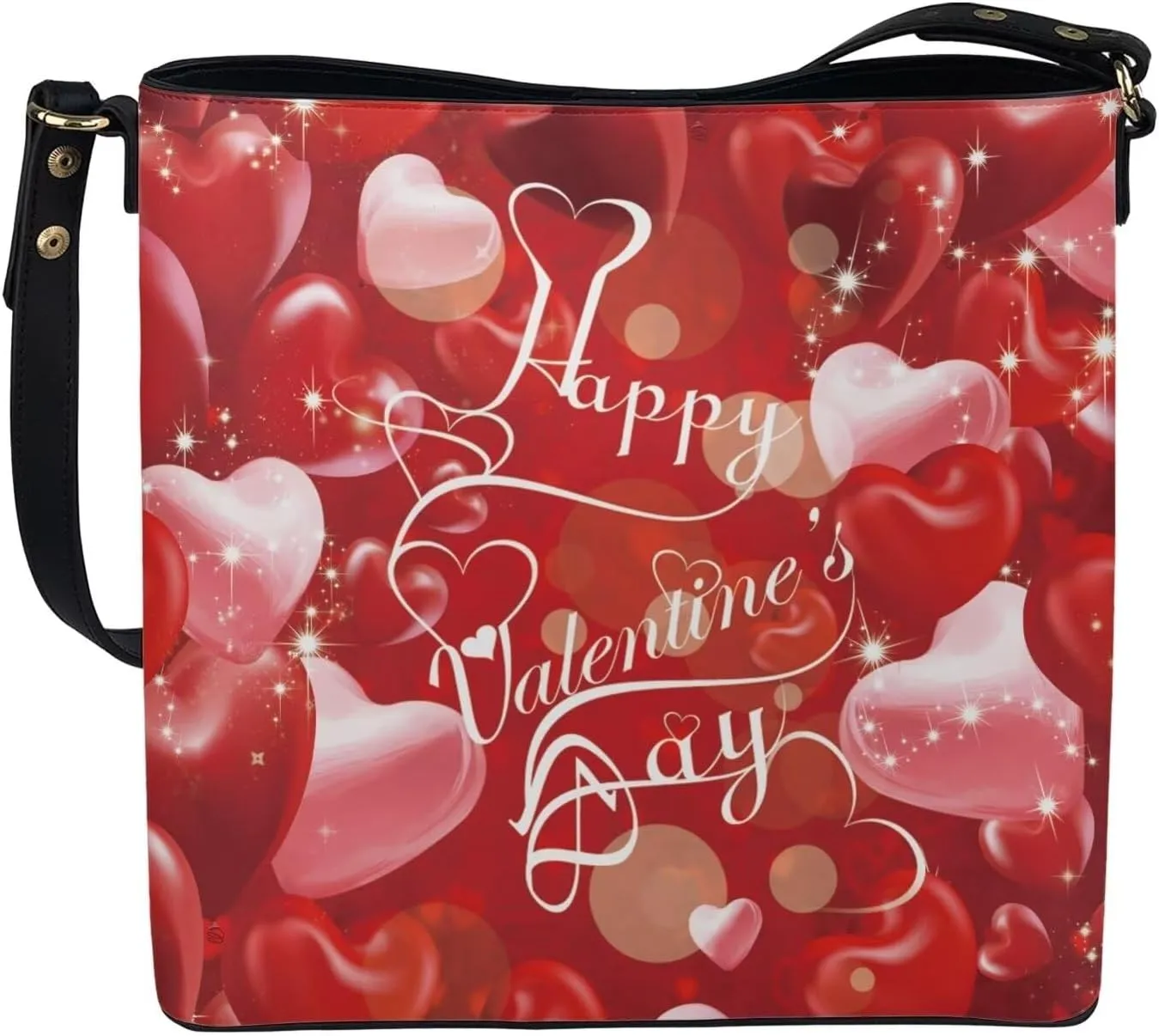 HUGS IDEA Handbags for Women Large Capacity Hobo Bags Leather Bucket Top-handle Purse
