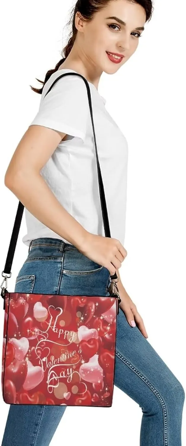 HUGS IDEA Handbags for Women Large Capacity Hobo Bags Leather Bucket Top-handle Purse
