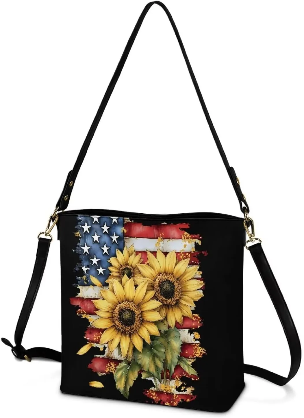 HUGS IDEA Handbags for Women's Leather Hobo Bags Shoulder Bucket Crossbody Purse