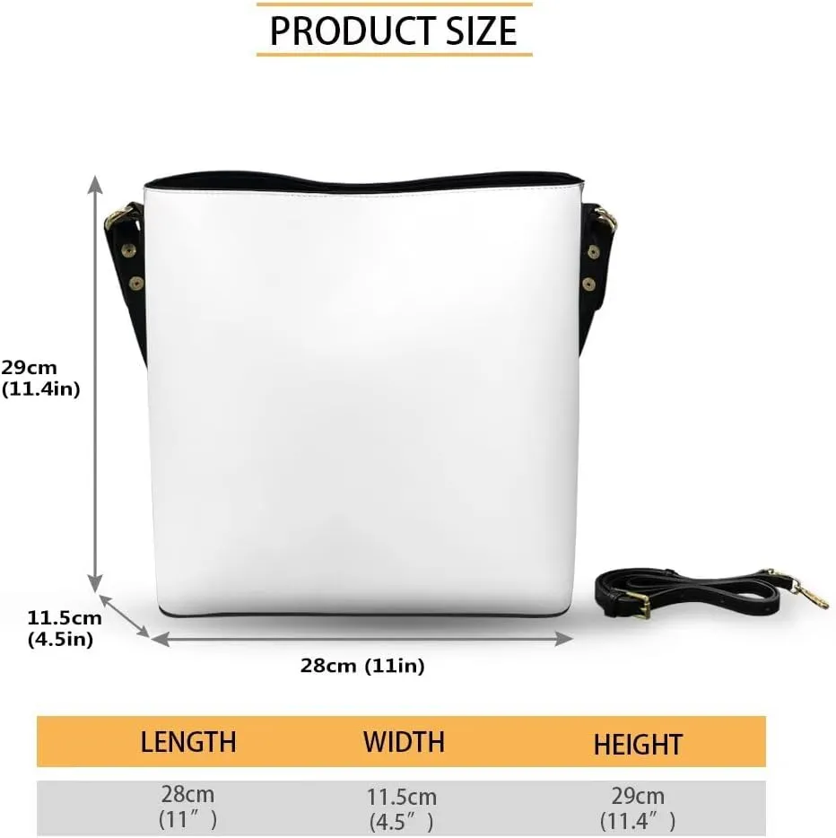 HUGS IDEA Handbags for Women's Leather Hobo Bags Shoulder Bucket Crossbody Purse